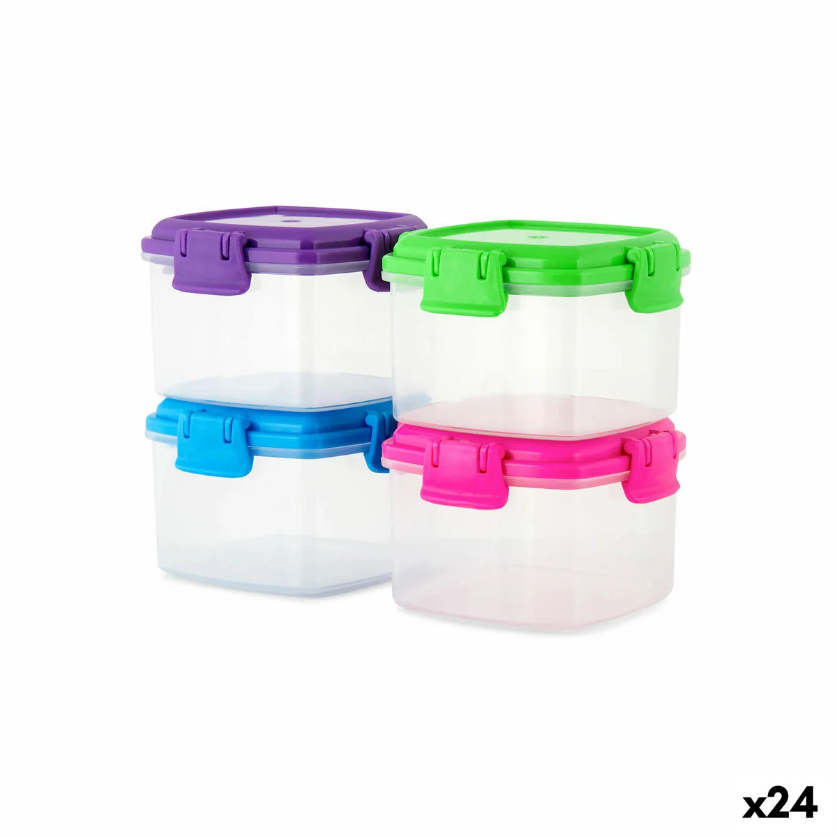 Set de Fiambreras Privilege 65 ml Mini 4 Piezas (24 Unidades)