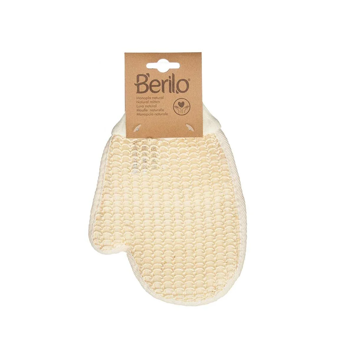 Manopla Exfoliante Berilo Blanco Beige (12 Unidades)