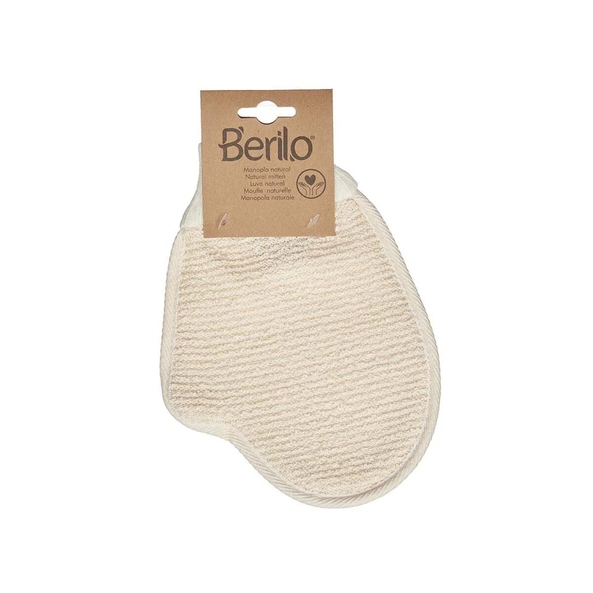 Manopla Exfoliante Berilo Blanco Beige (12 Unidades)