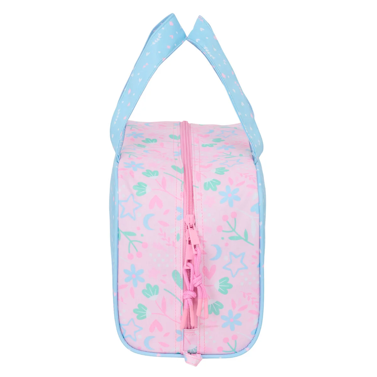 Neceser de Viaje BlackFit8 Smile Rosa Azul claro 31 x 14 x 19 cm