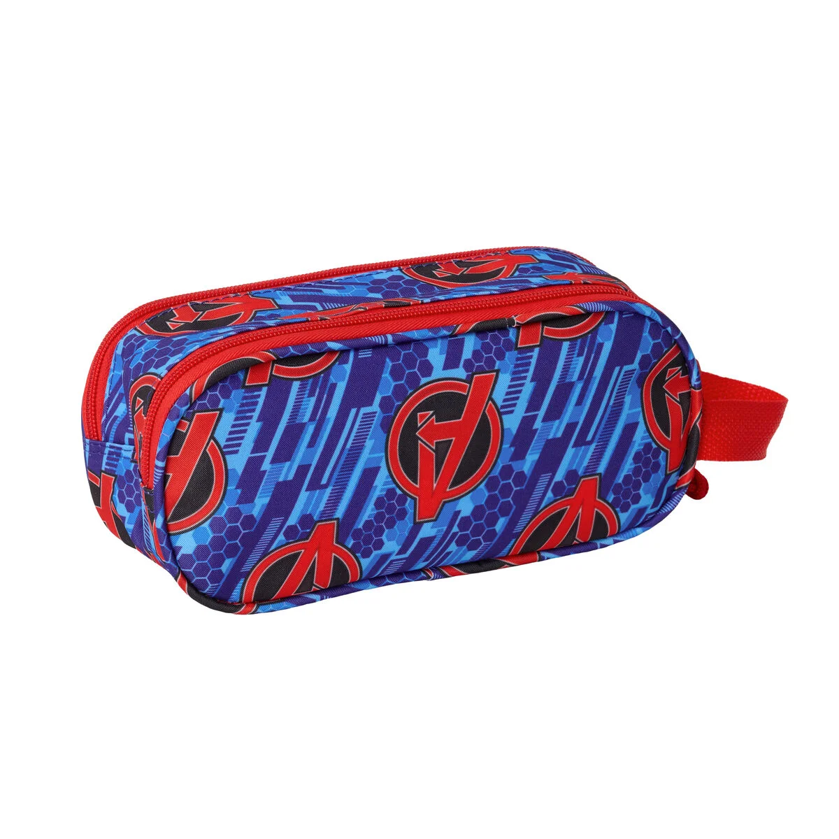 Portatodo Doble The Avengers Rojo Azul oscuro 21 x 8 x 6 cm 3D