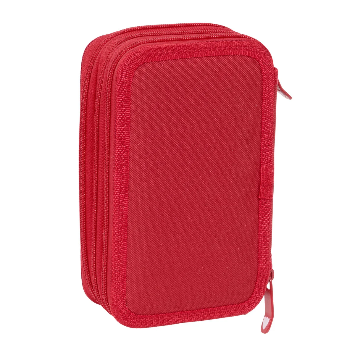 Plumier Triple Sevilla Fútbol Club Rojo 12,5 x 19,5 x 5,5 cm 37 Piezas
