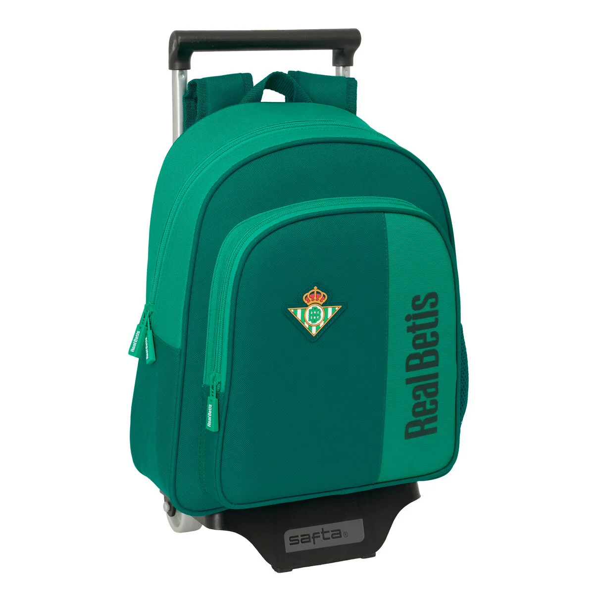 Mochila Escolar con Ruedas Real Betis Balompié Verde 28 x 34 x 10 cm