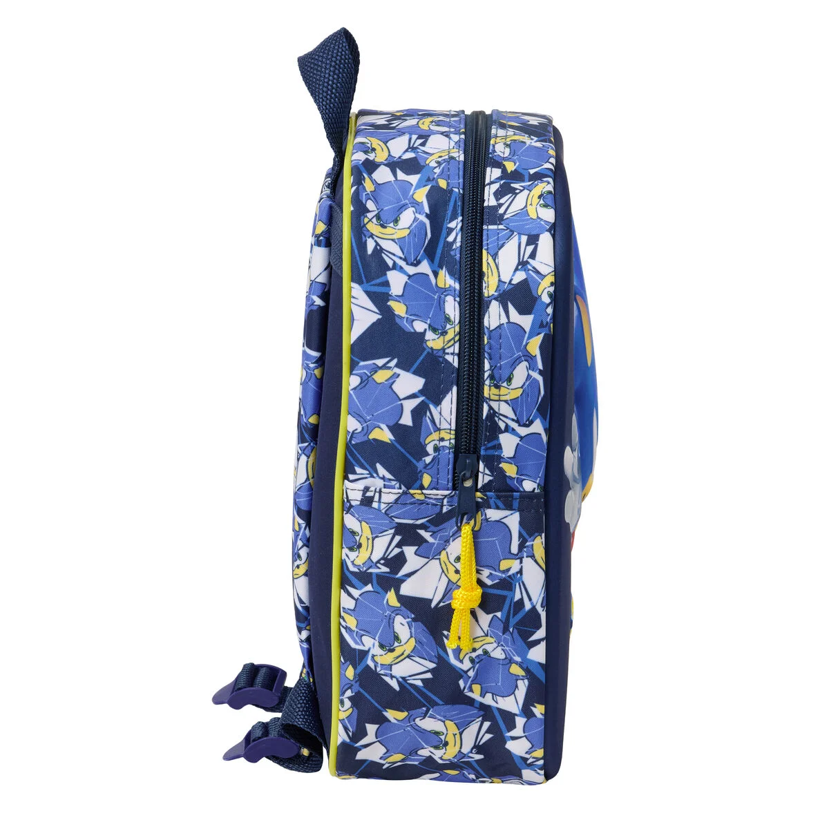 Mochila Escolar Sonic City Azul 22 x 27 x 10 cm