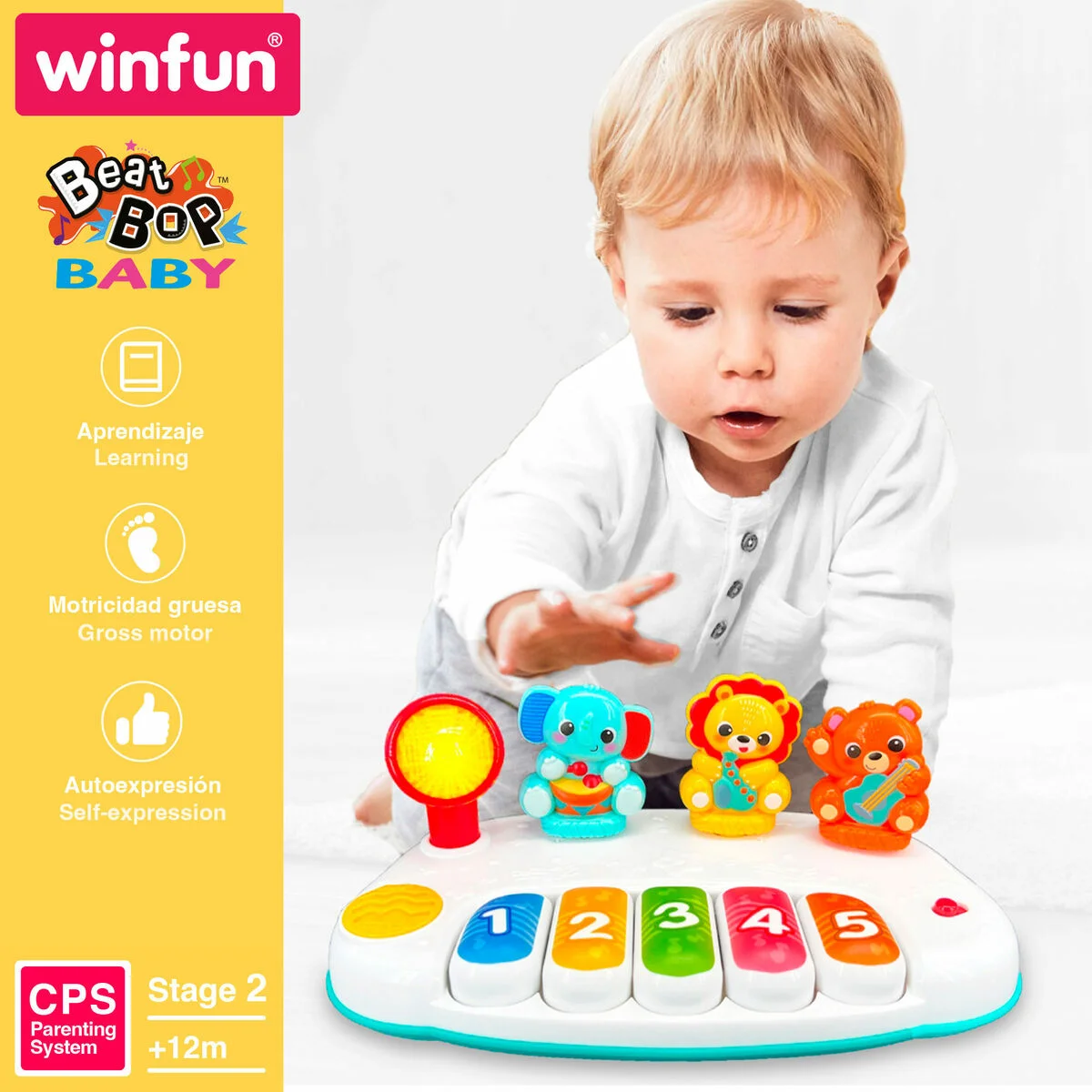 Piano de juguete Winfun 26 x 11 x 15 cm (4 Unidades)