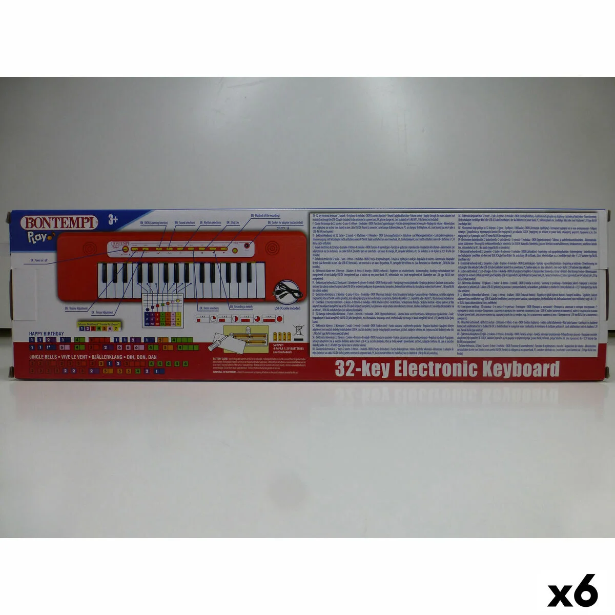 Teclado Bontempi 47 x 3,5 x 13 cm (6 Unidades)