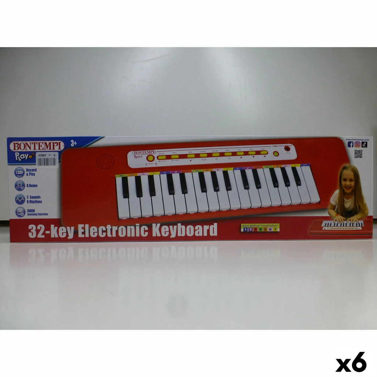 Teclado Bontempi 47 x 3,5 x 13 cm (6 Unidades)