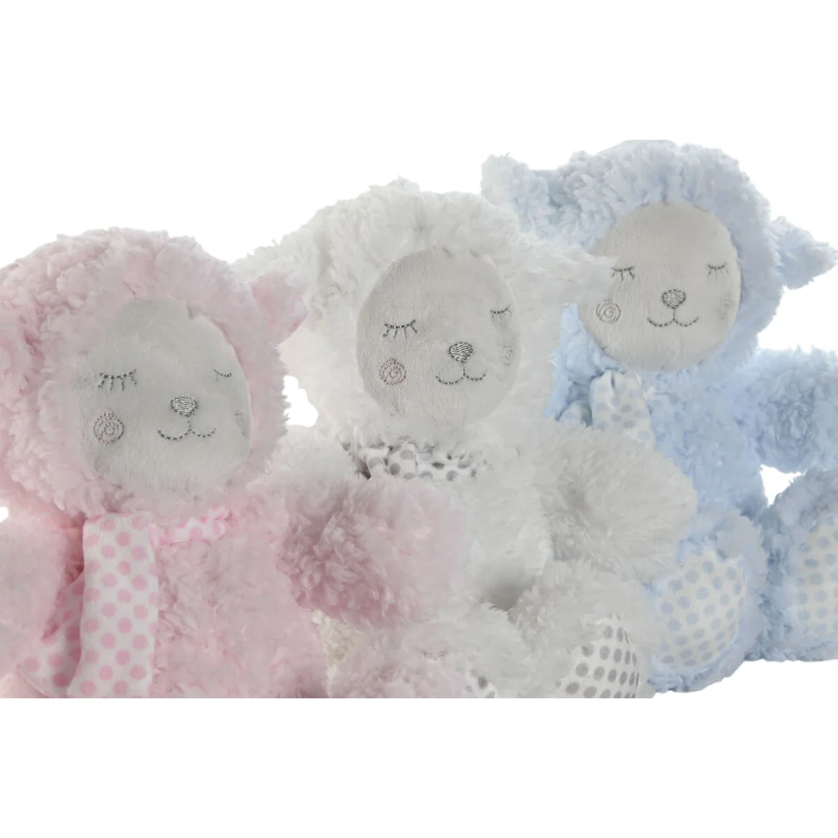 Set de Regalo para Bebé Home ESPRIT Azul Beige Rosa Poliéster (3 Unidades)