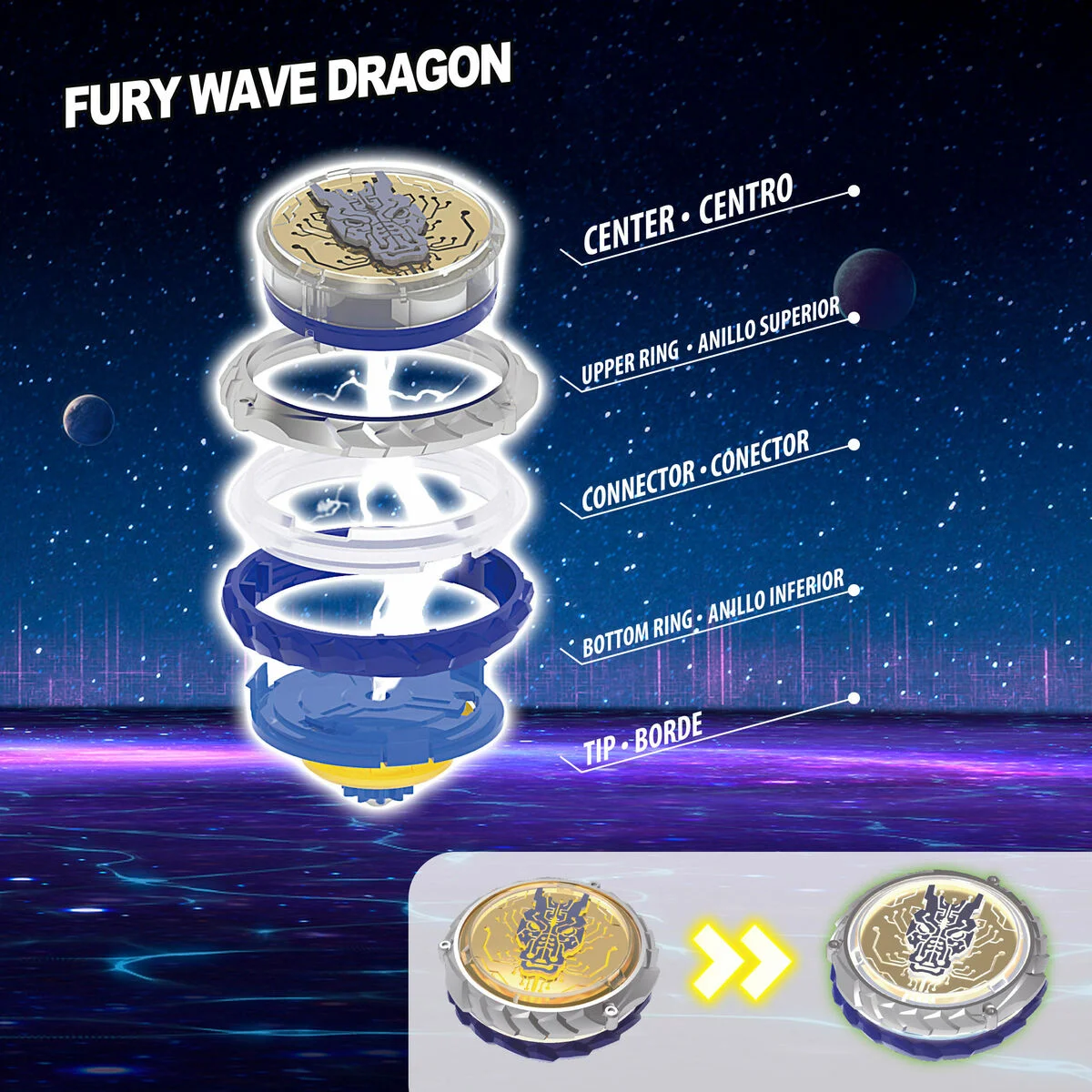 Peonza Infinity Nado (4 Unidades)