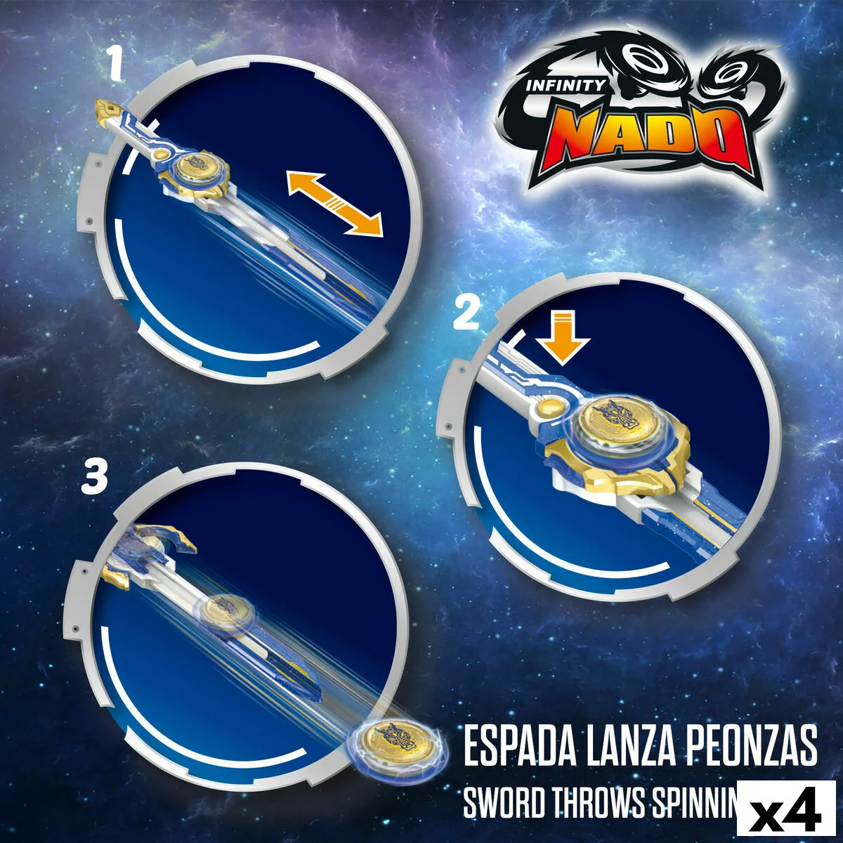 Peonza Infinity Nado (4 Unidades)