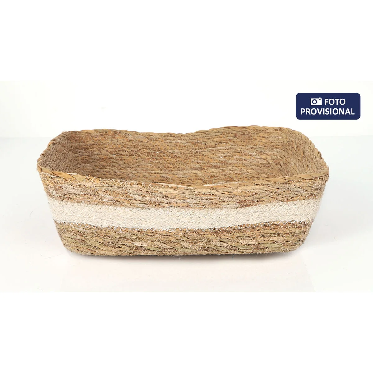 Caja de Almacenaje Privilege Privilege Mimbre Rectangular 30 x 23 x 9 cm (8 Unidades)