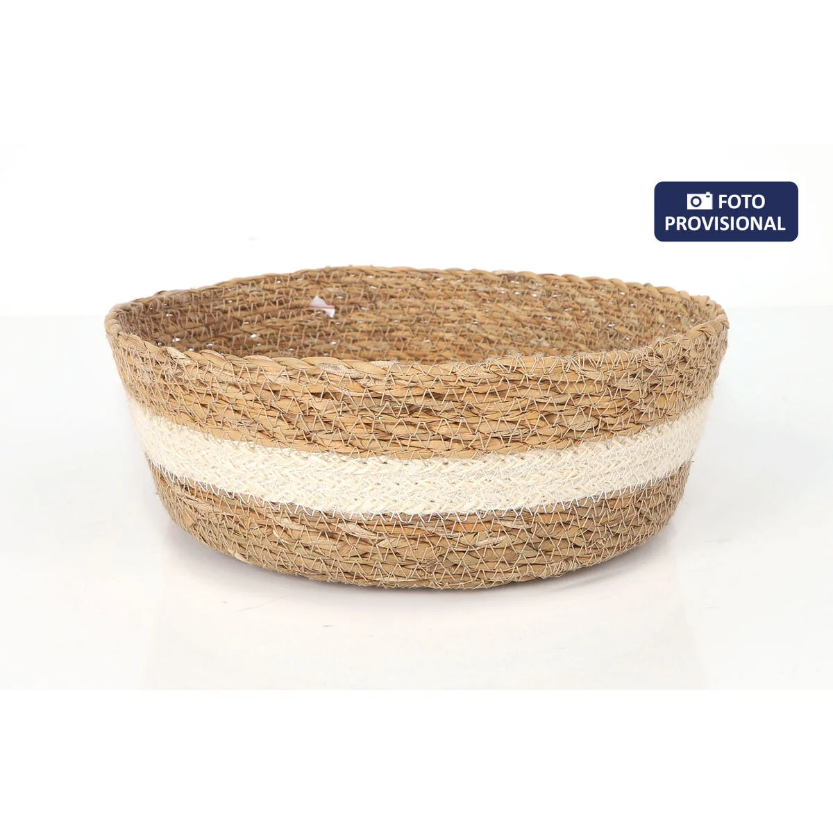 Caja de Almacenaje Privilege Privilege Mimbre Redonda Ø 27 x 9 cm (8 Unidades)
