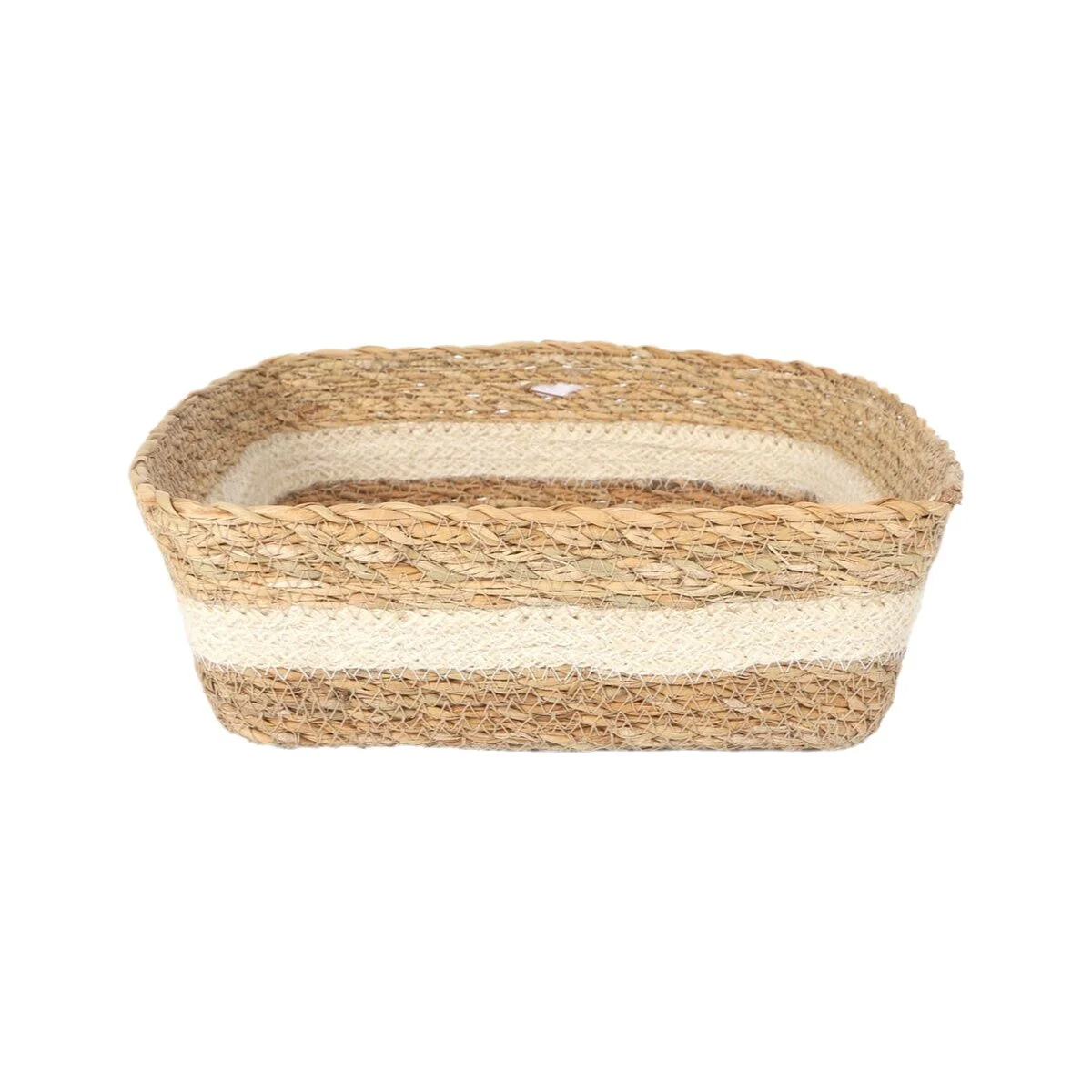 Caja de Almacenaje Privilege Mimbre Cuadrado 22 x 22 x 8 cm (12 Unidades)