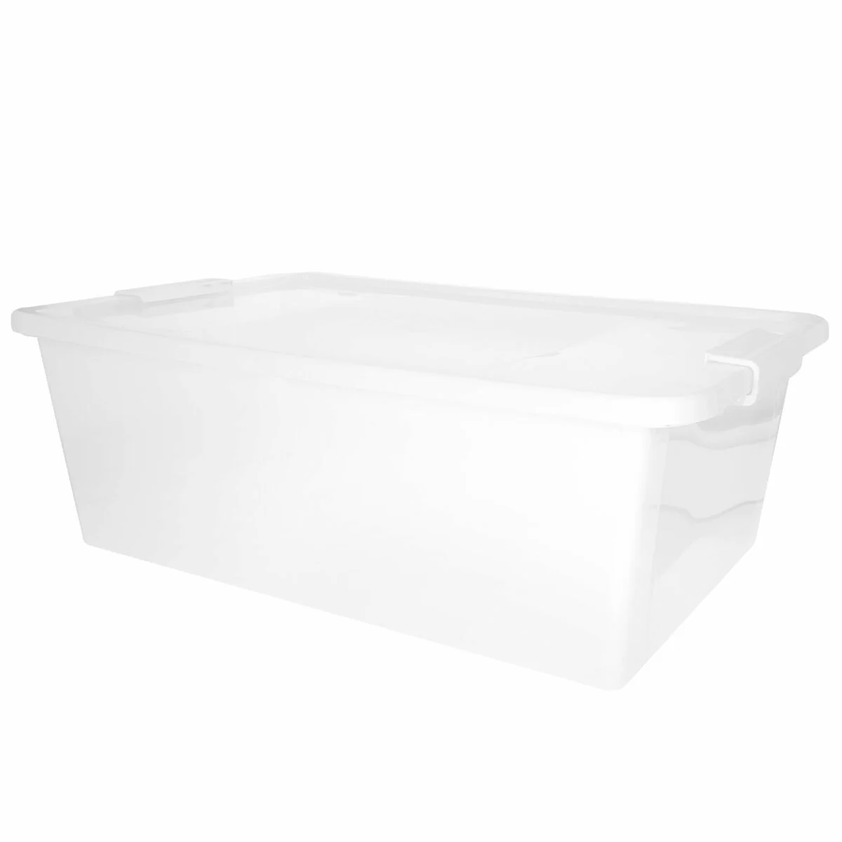 Storage Box with Lid Curver White Plastic 26 L 55 x 19 x 35 cm (7 Units)