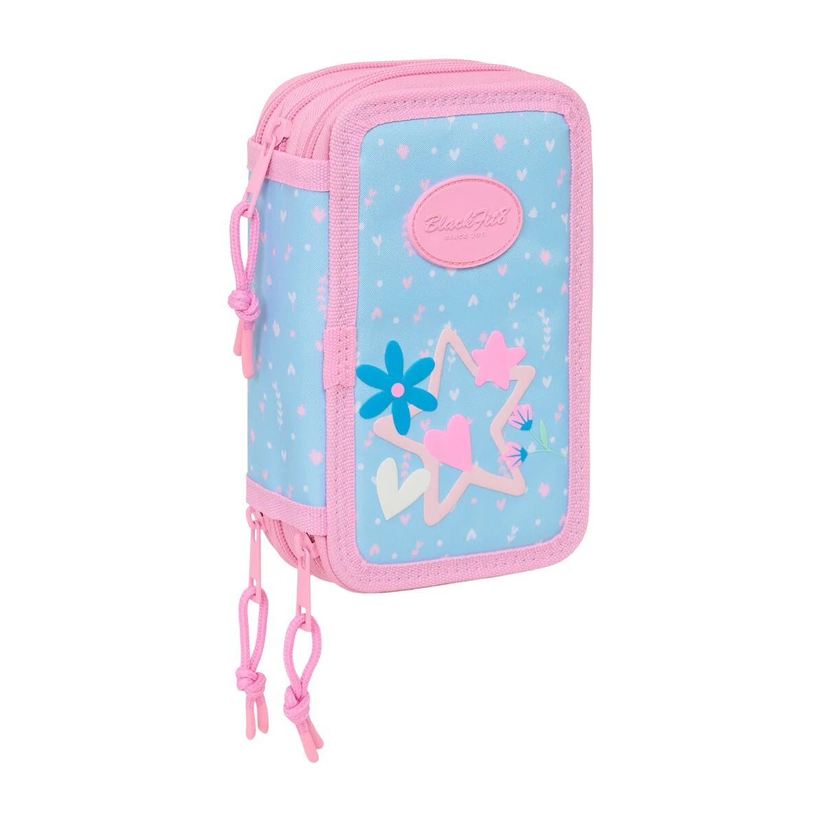 Portatodo BlackFit8 Smile Azul Rosa 12,5 x 19,5 x 5,5 cm 37 Piezas