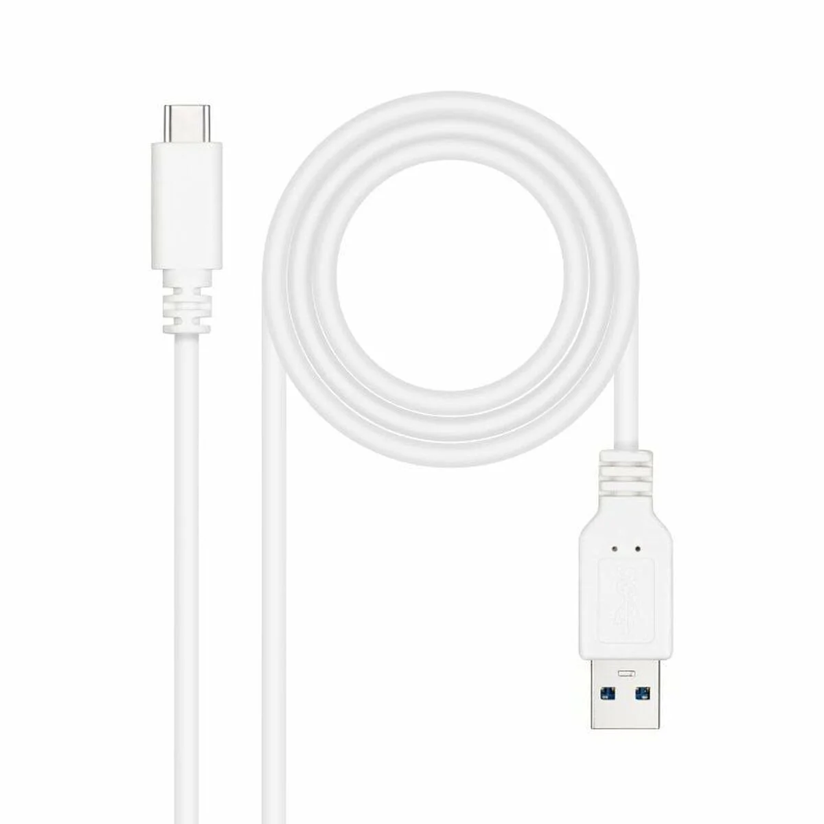 Cable USB-C a USB NANOCABLE 10.01.4002-W 2 m Blanco