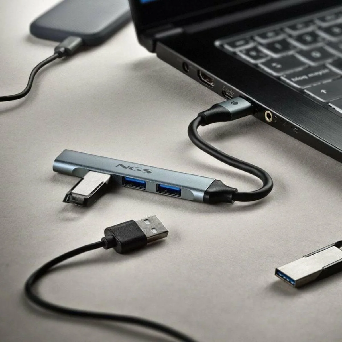 Hub USB NGS IHUB4MICRO USB x 4