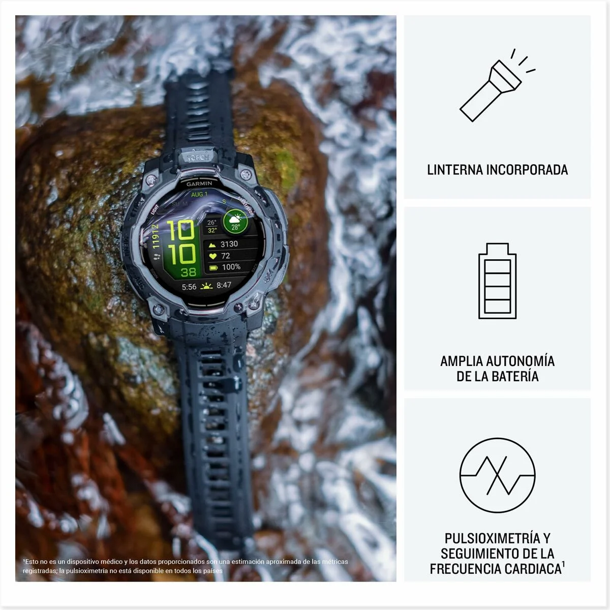 Smartwatch GARMIN 010-02933-01 Lima 1,2" 0,9" 45 mm