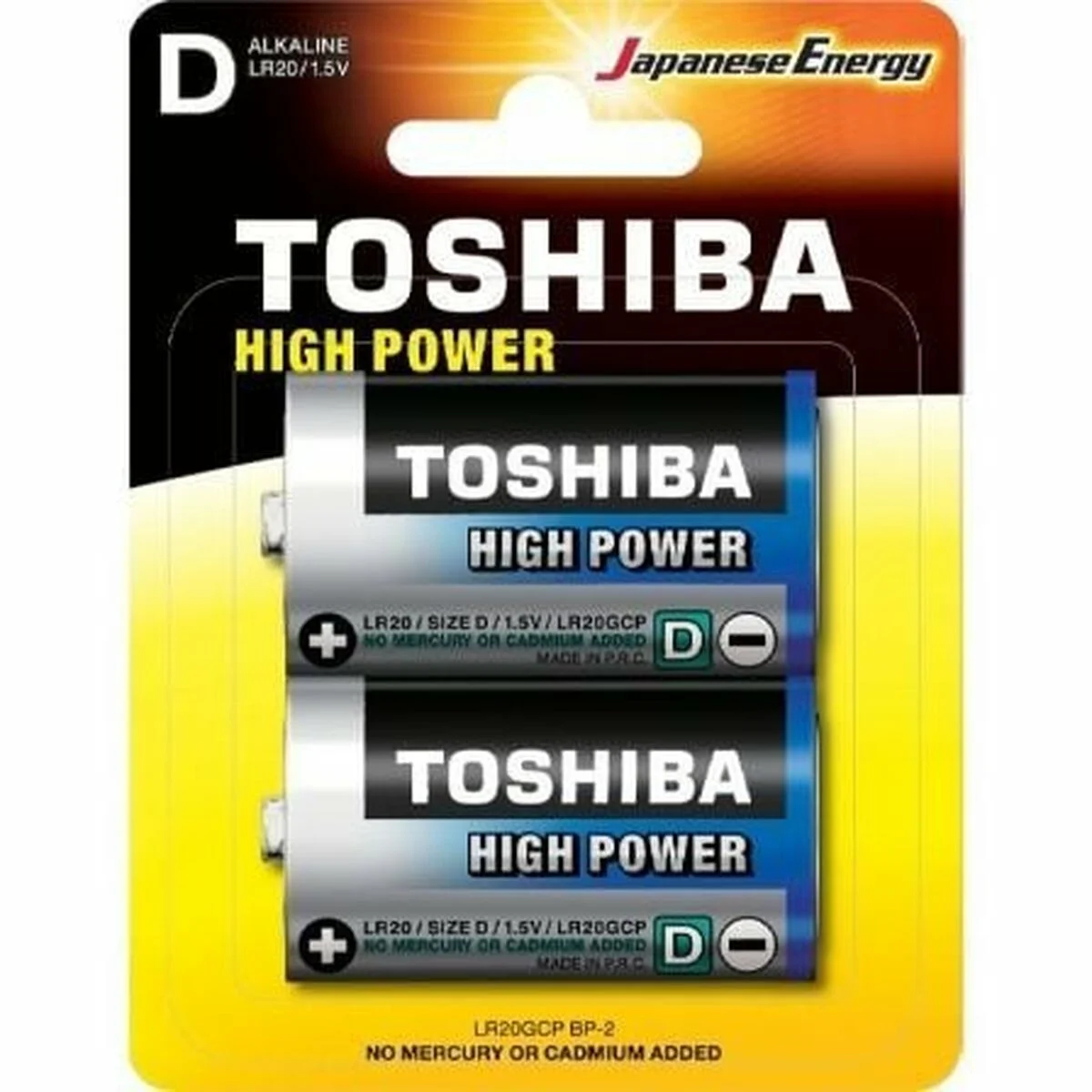 Pilas Recargables Toshiba LR20GCP BP-2 1,5 V