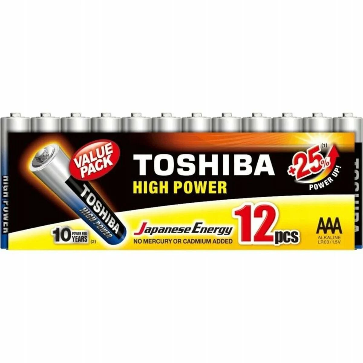 Pilas Toshiba High Power LR03 1,5 V AAA