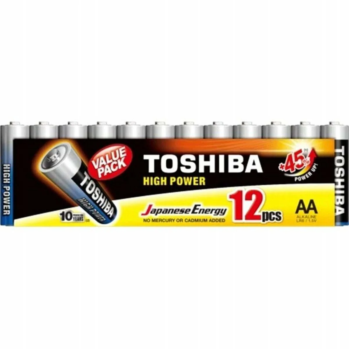 Pilas Toshiba High Power LR6 1,5 V