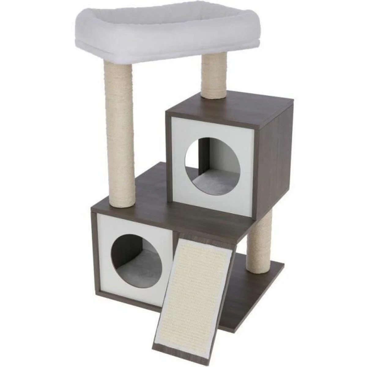 Rascador para Gatos Kerbl Gris Blanco/Negro Sisal