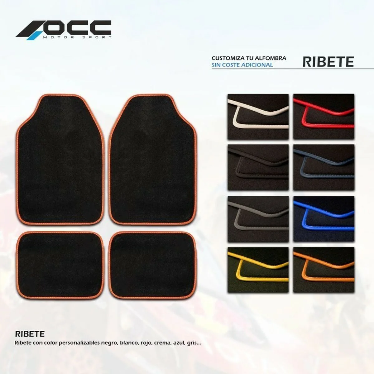 Set de Alfombrillas para Coche OCC Motorsport OCCTY0001LOG 5 Piezas