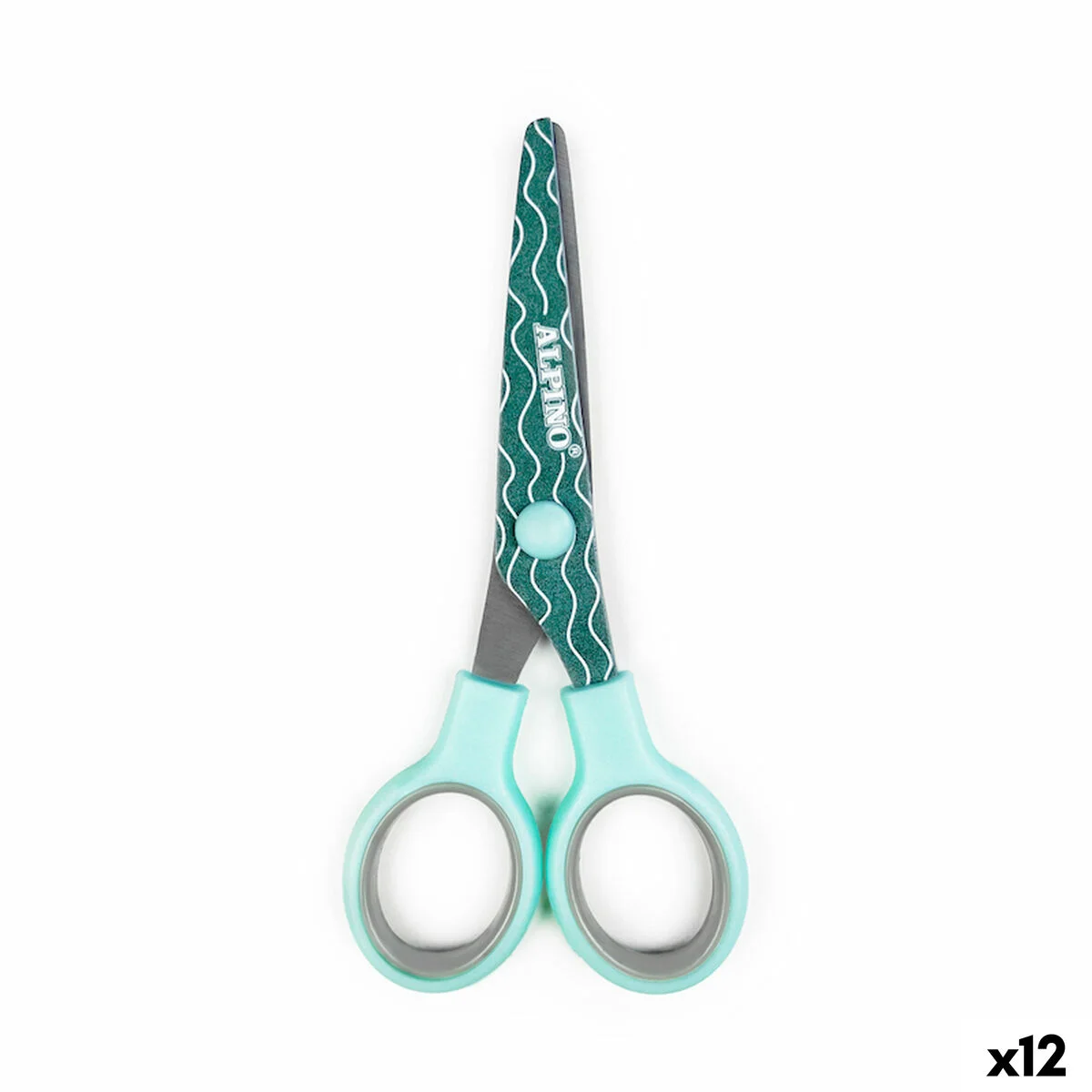 Tijeras Alpino Multicolor Blanco/Naranja Acero Inoxidable 130 mm