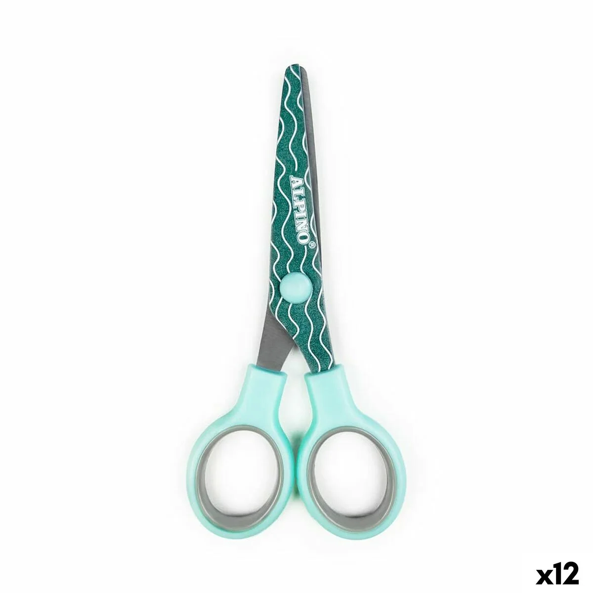 Tijeras Alpino Multicolor Blanco/Naranja Acero Inoxidable 130 mm