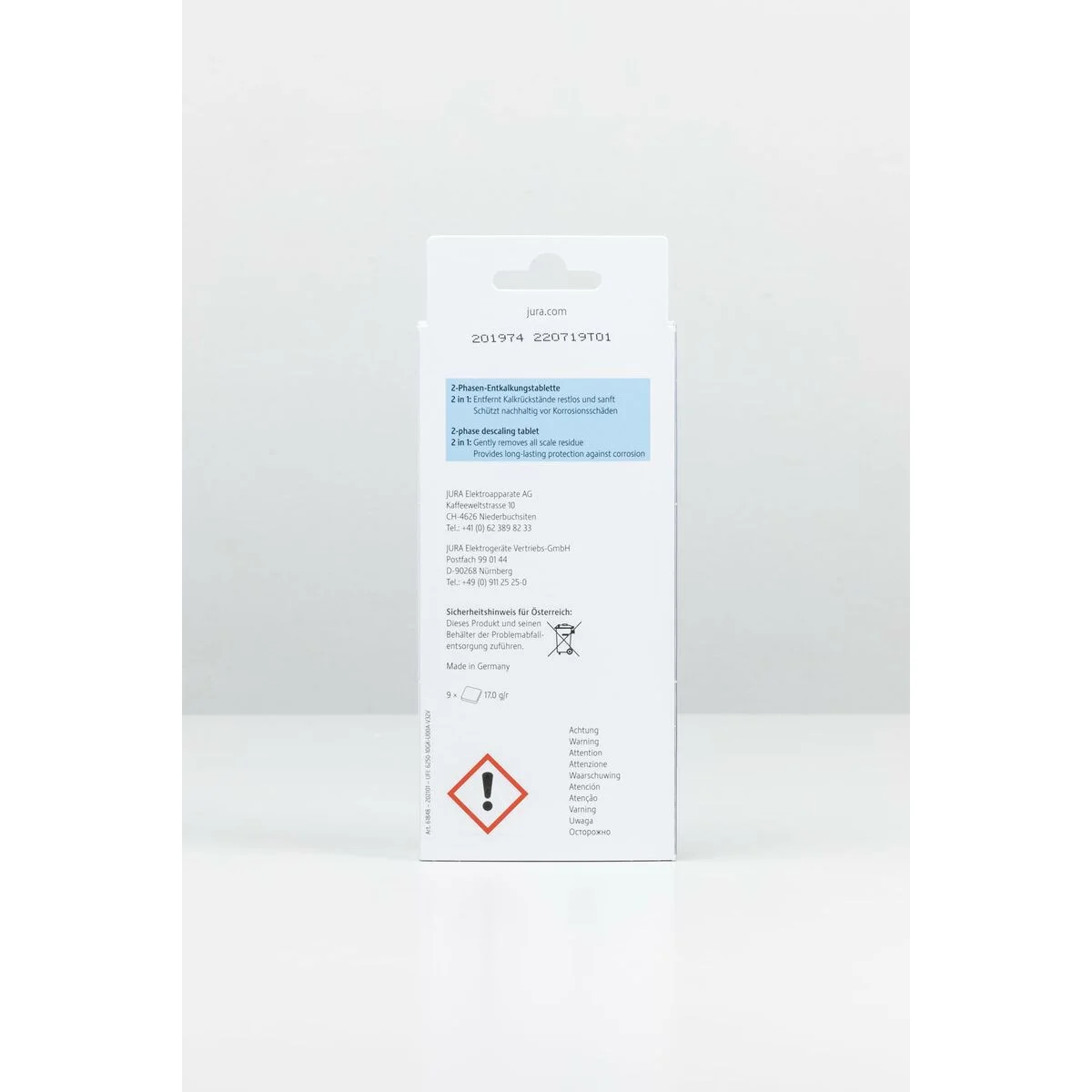 Descalcificador para Cafeteras Jura