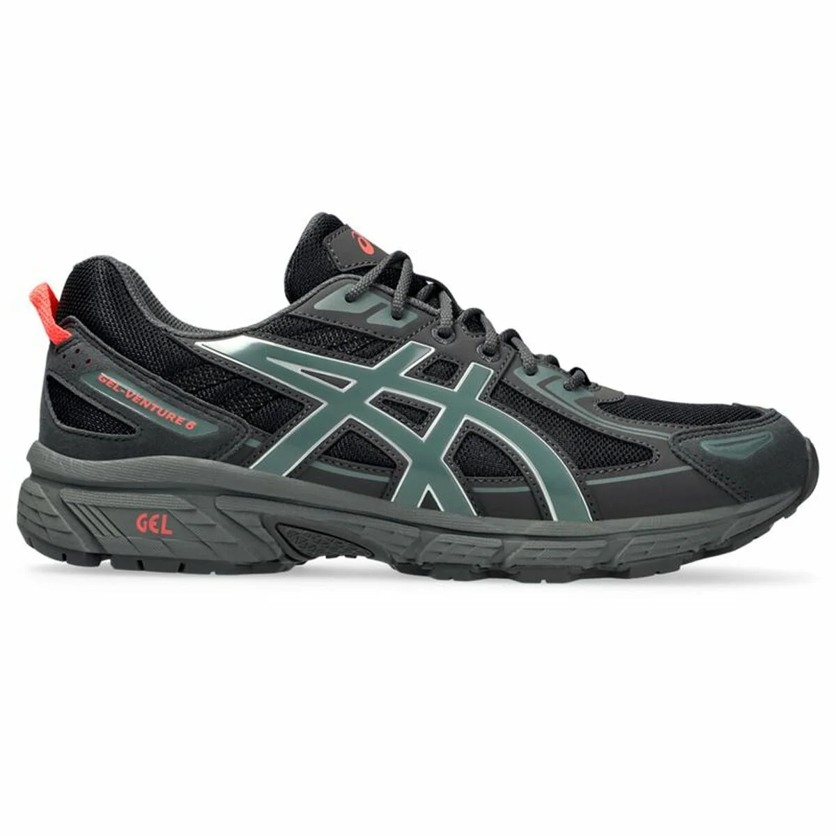 Zapatillas de Hombre para Caminar Asics Gel-Venture 6 Negro Gris