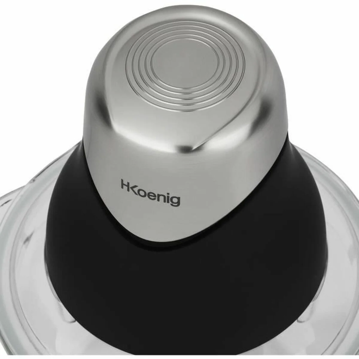 Picadora Hkoenig LEO8 Negro Cromo Vidrio Acero Inoxidable 1 L