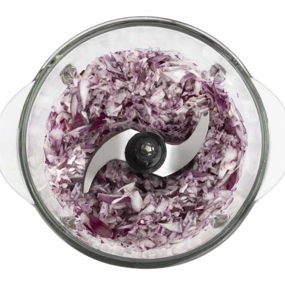 Picadora Hkoenig LEO8 Negro Cromo Vidrio Acero Inoxidable 1 L