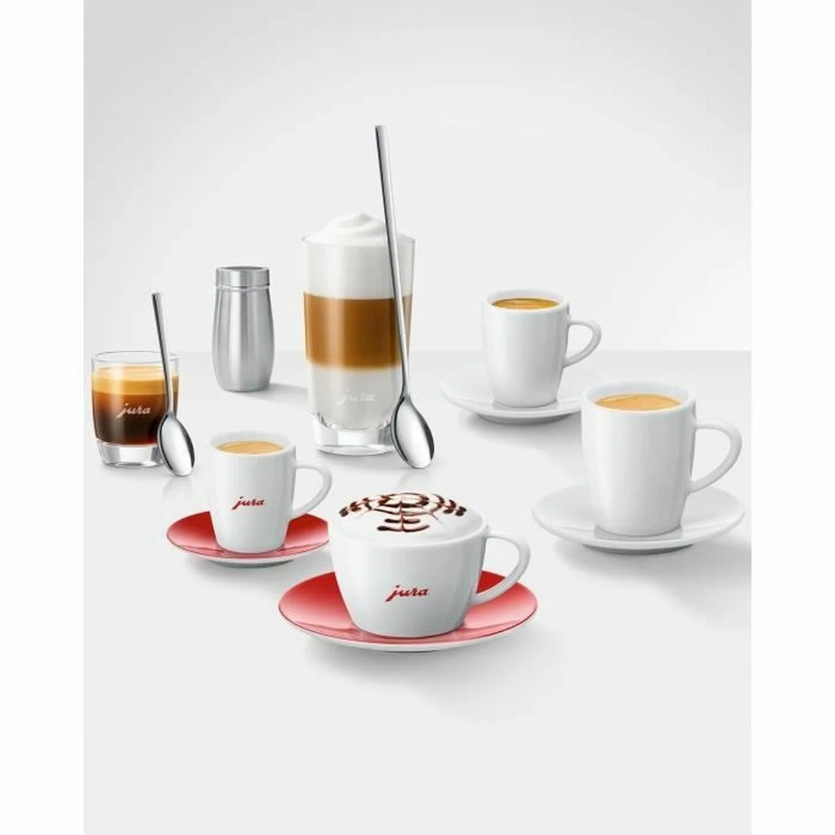 Juego de 2 Tazas de Café Jura 85 ml Blanco (2 Unidades)