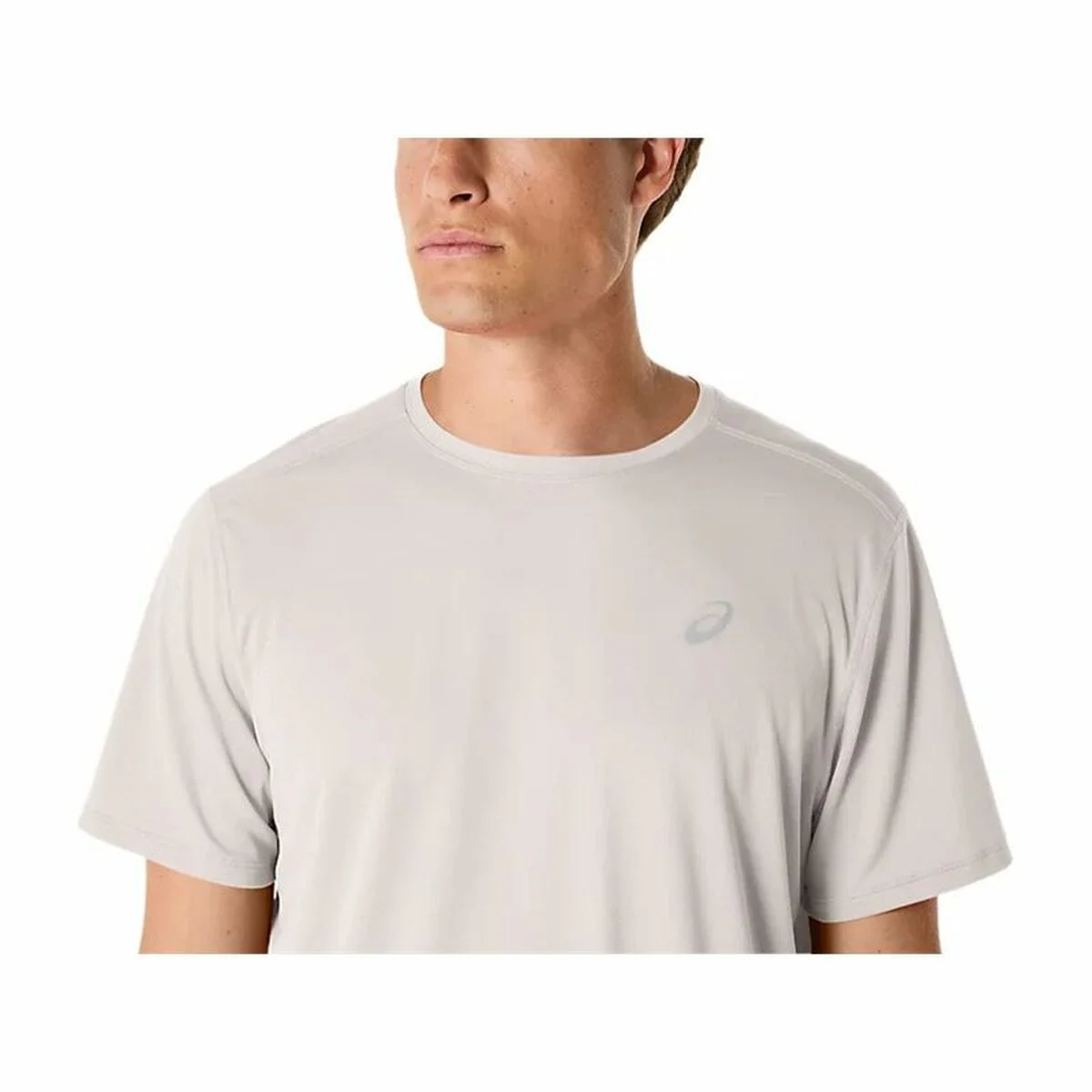 Camiseta de Manga Corta Hombre Asics Core Ss Top Beige