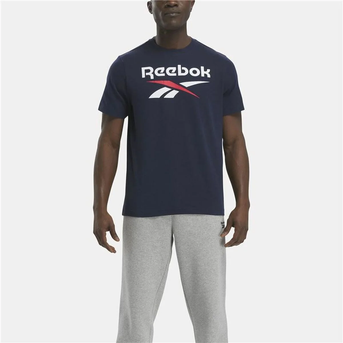 Sudadera con Capucha Hombre Reebok Azul marino