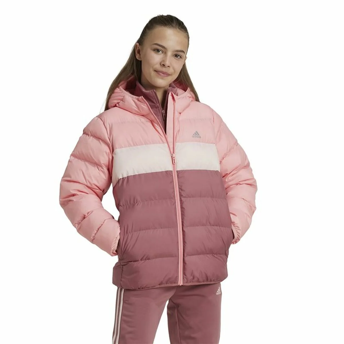 Chaqueta Deportiva para Niños Adidas Synthetic Down Rosa