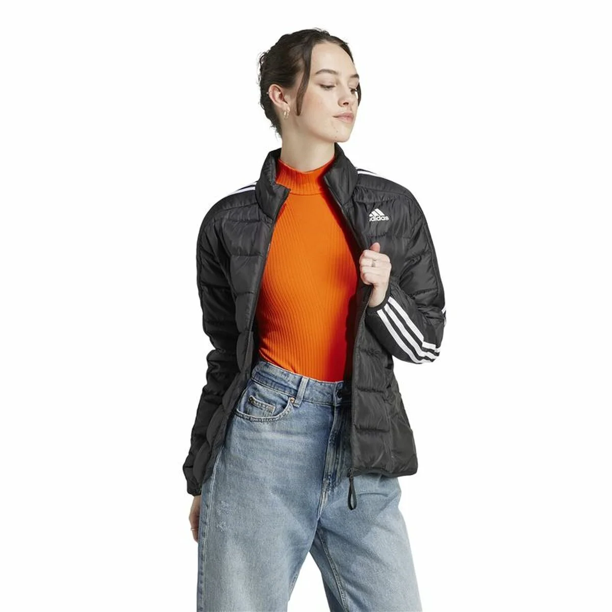 Chaqueta Deportiva para Mujer Adidas Essentials Negro