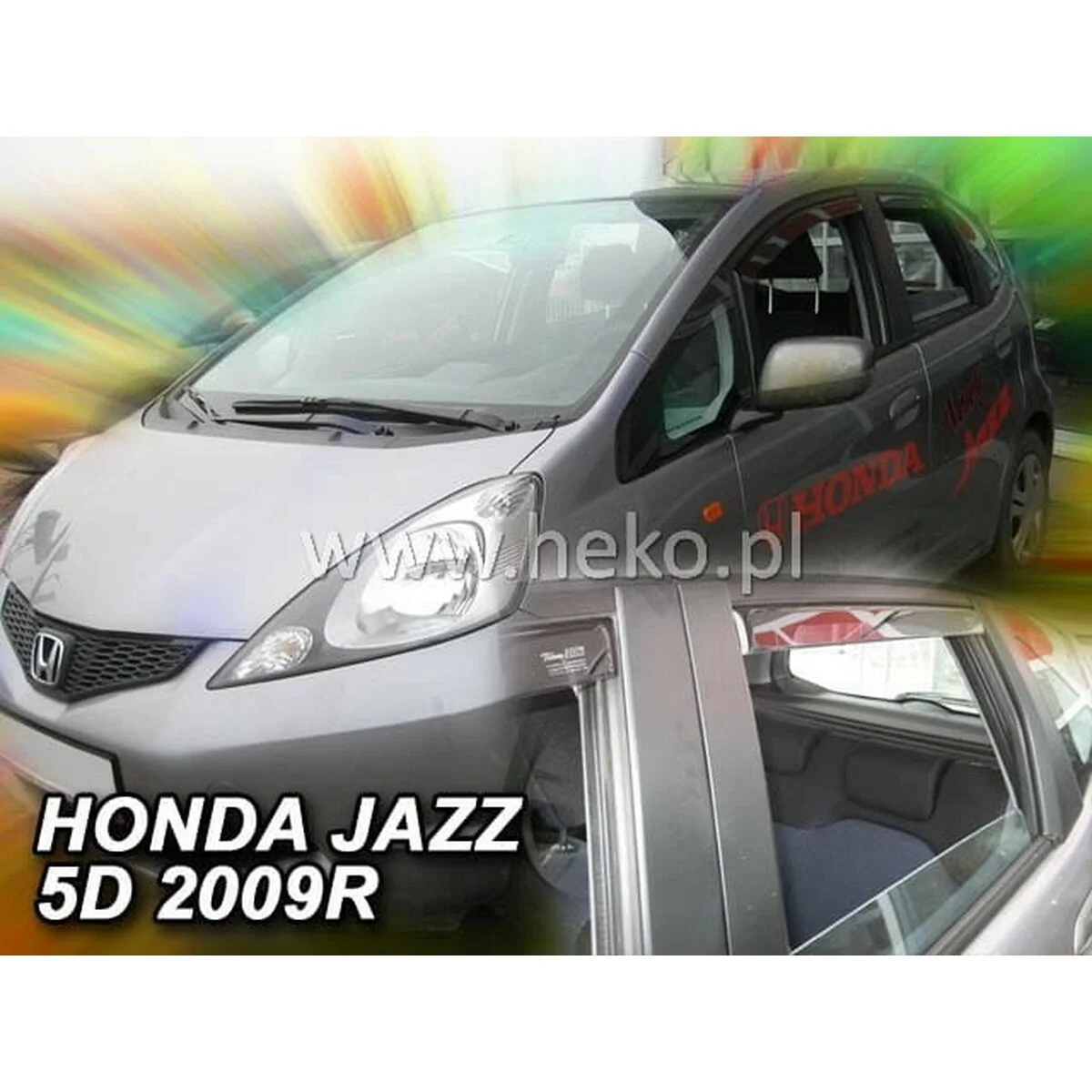 Deflector de viento HEKO HO17150 HONDA JAZZ III Trasero Delantero 4 Piezas