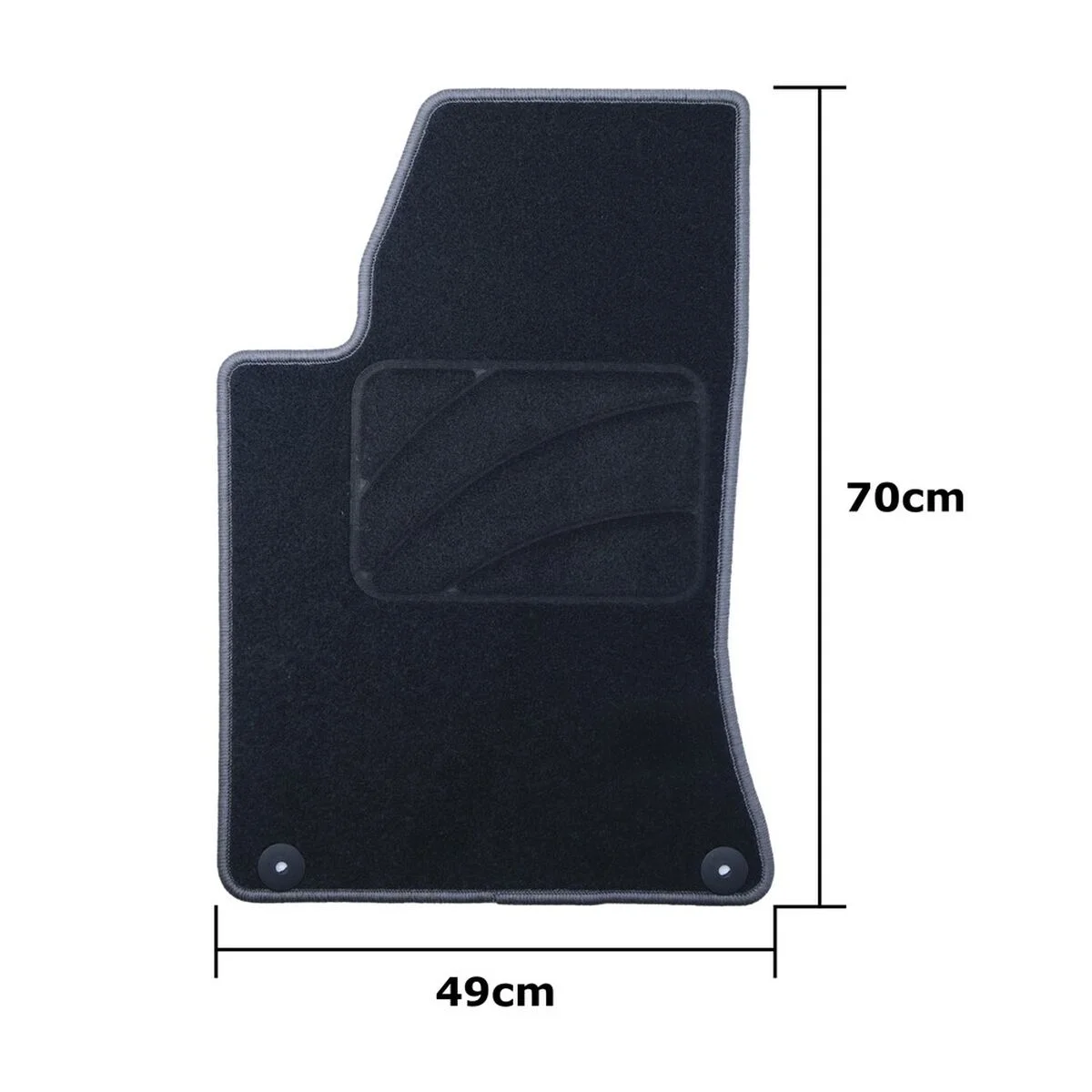 Set de Alfombrillas para Coche OCC Motorsport OCCIF0003GD Gris oscuro Infinity Q30 5 Piezas