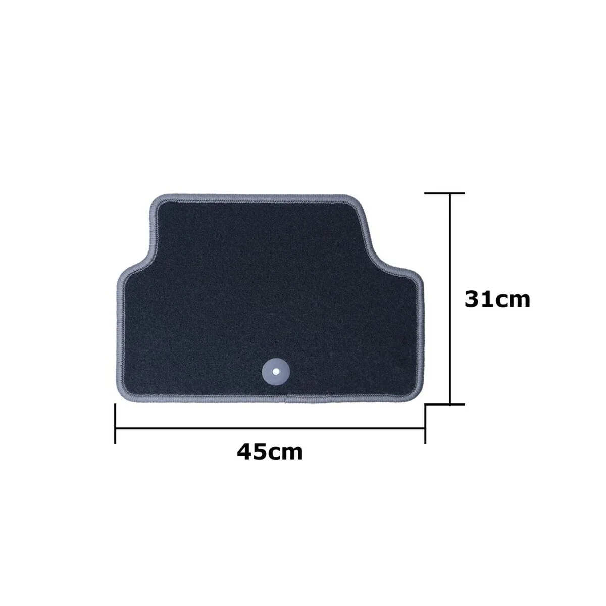 Set de Alfombrillas para Coche OCC Motorsport OCCIF0003GD Gris oscuro Infinity Q30 5 Piezas