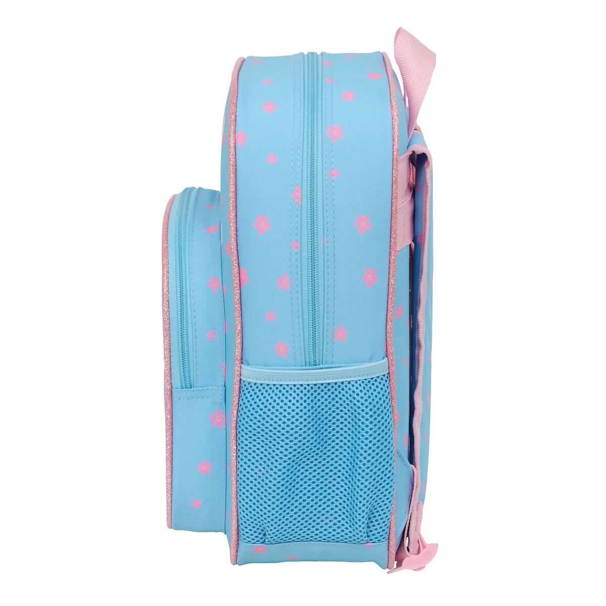 Mochila Escolar Lilo & Stitch Happy Azul cielo 26 x 34 x 11 cm