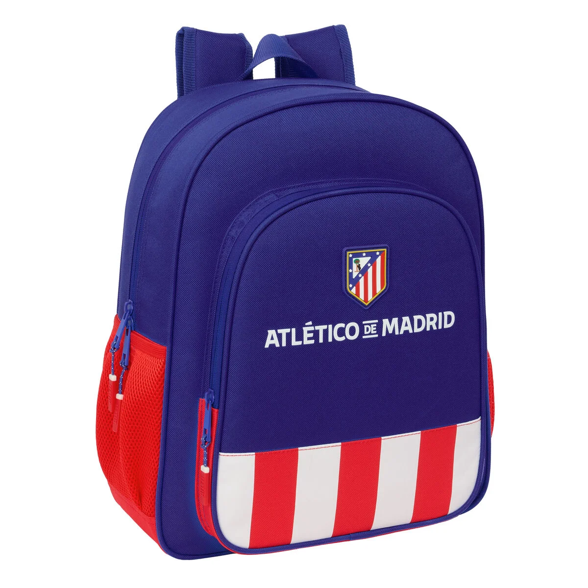 Mochila Escolar Atlético Madrid Azul Blanco Rojo 32 x 38 x 12 cm
