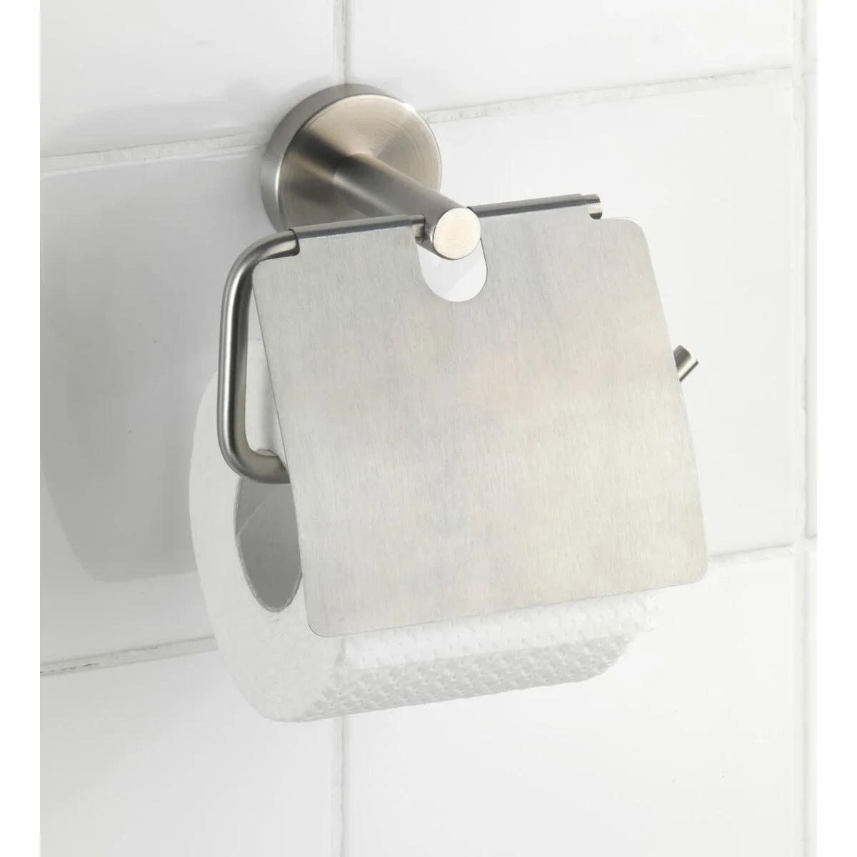 Toilet Roll Holder Wenko bosio Stainless steel 15 x 13,5 x 7 cm