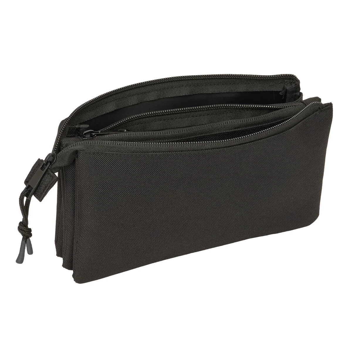 Portatodo Triple Atlético Madrid Negro 22 x 12 x 3 cm