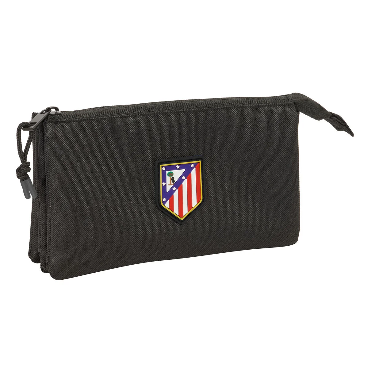 Portatodo Triple Atlético Madrid Negro 22 x 12 x 3 cm