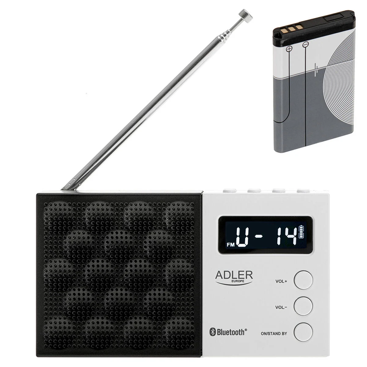 Radio Adler pll fm ad 1908 Negro Blanco