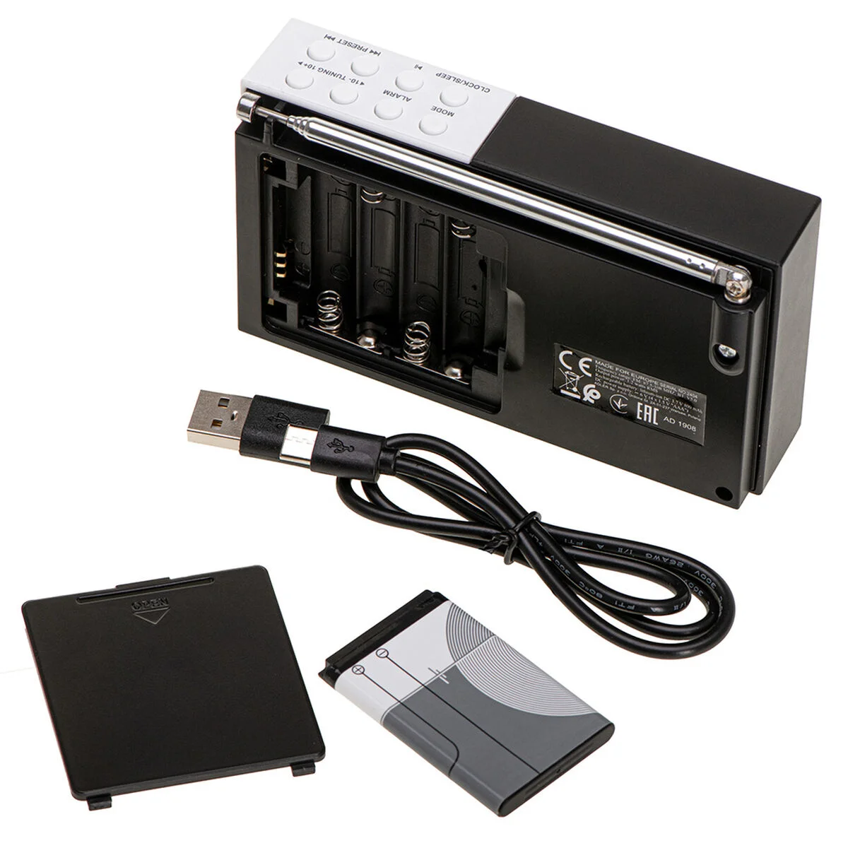 Radio Adler pll fm ad 1908 Negro Blanco