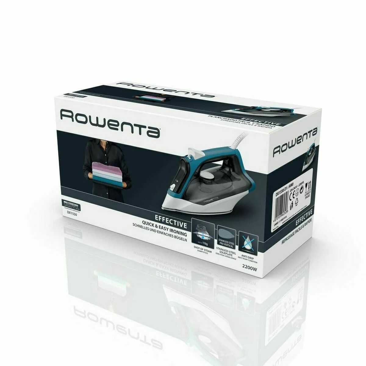 Plancha de Vapor Rowenta Effective 2 DX1550 2200 W Azul