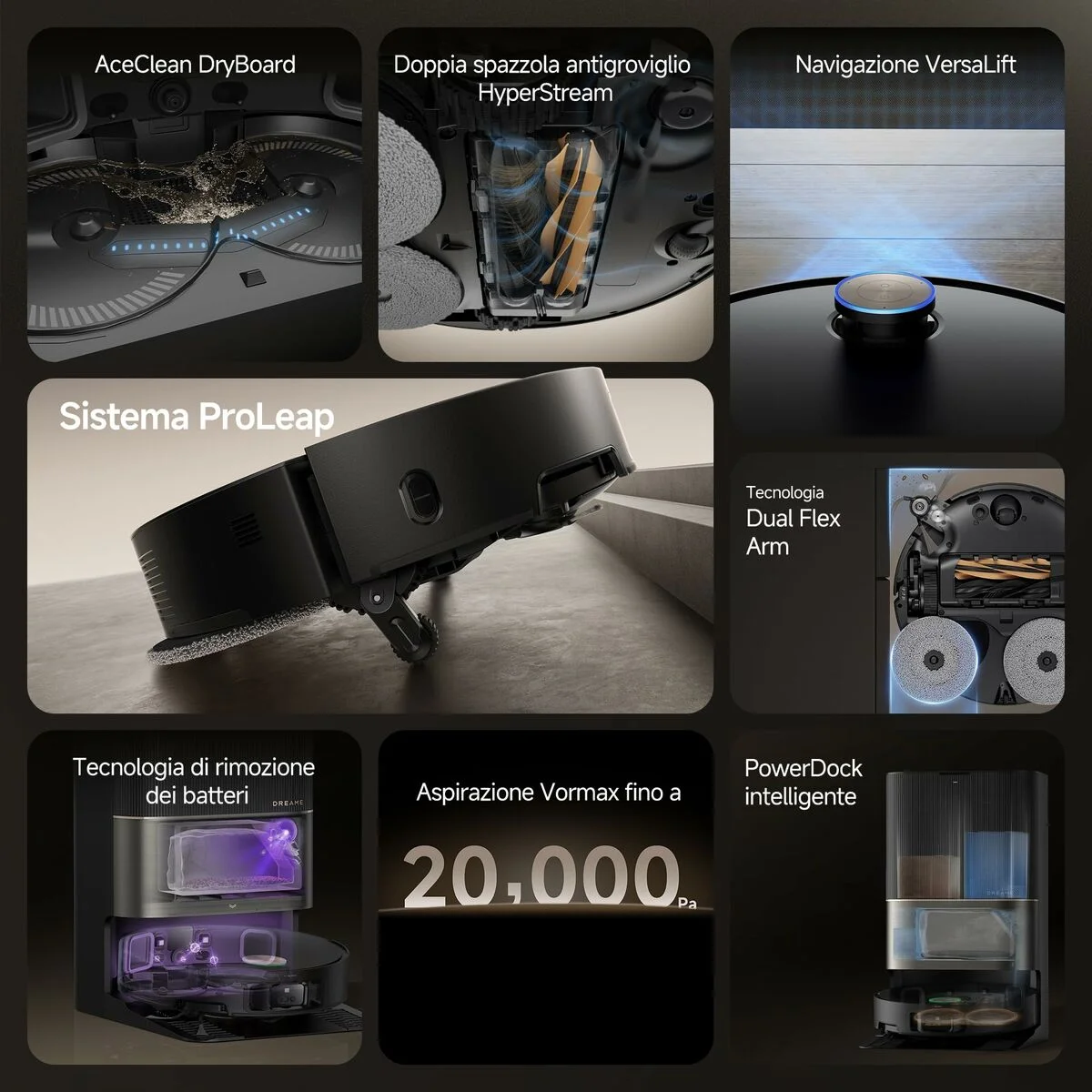 Robot Aspirador Dreame 6400 mAh